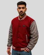 Red & Grey Varsity Style Jacket