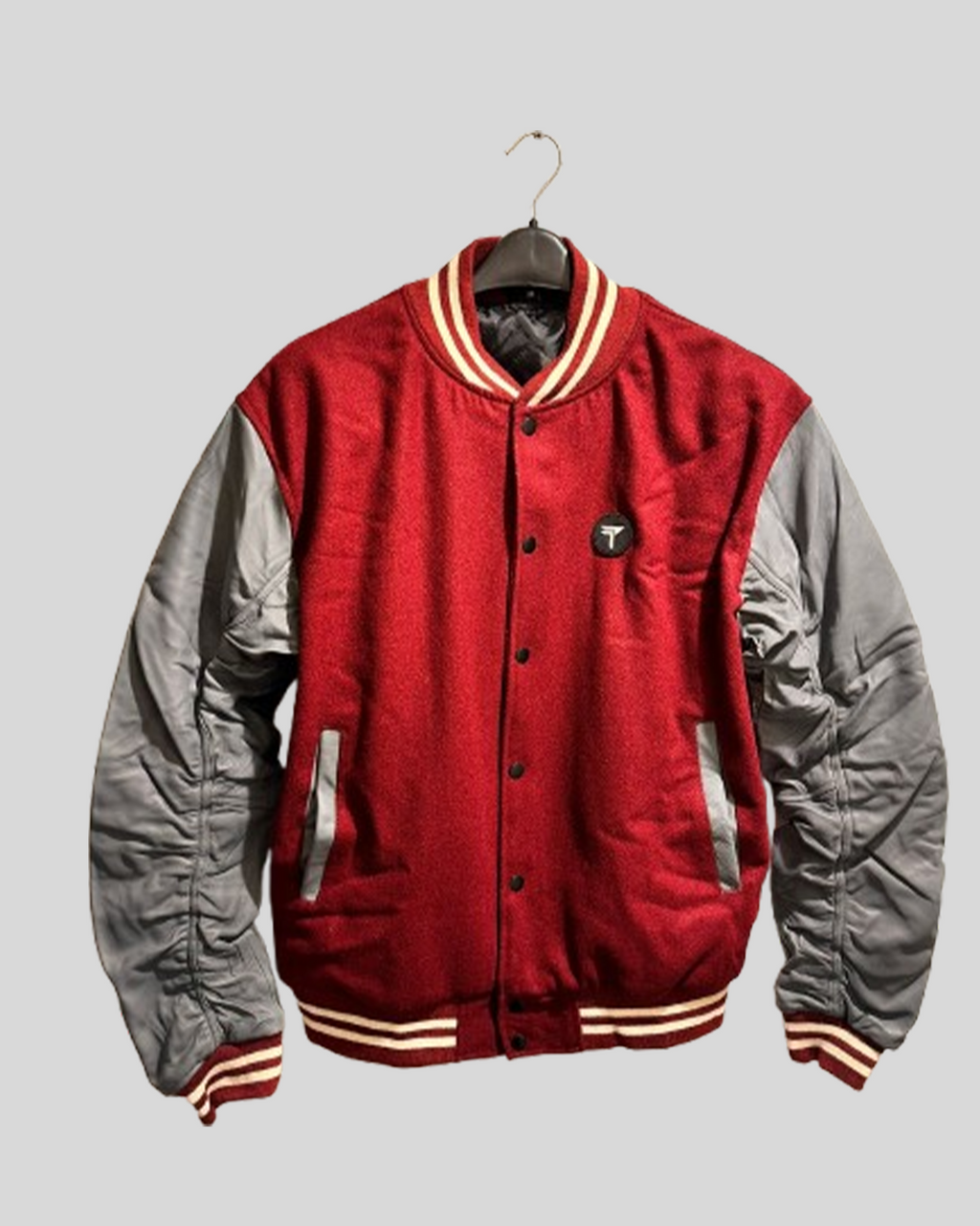 Red & Grey Varsity Style Jacket