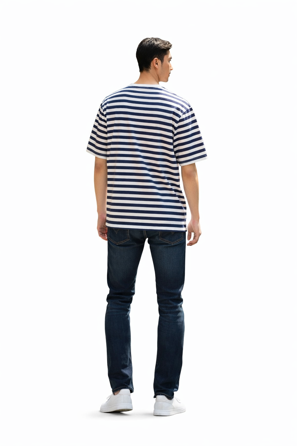 Blue & White Striped T-Shirt