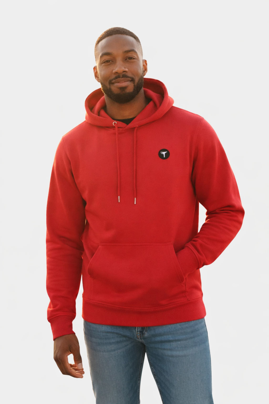 Red Essential Regular Fit Hoodie