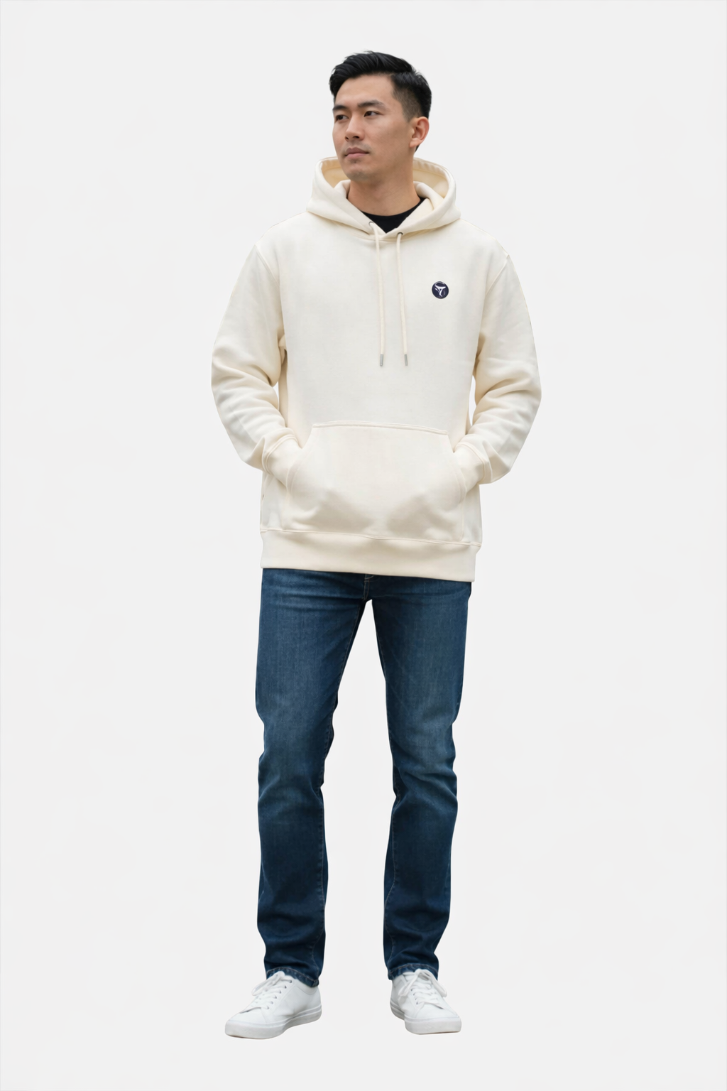 Cream Essential Regular Fit Hoodie