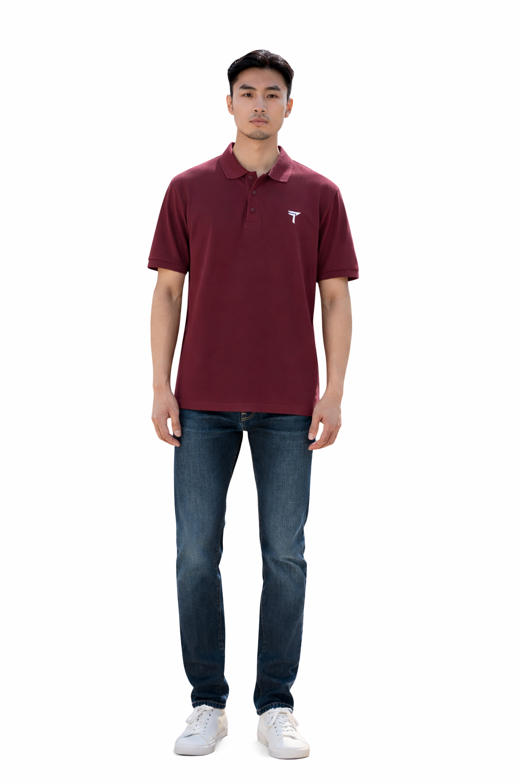 Maroon Comfort Polo T-Shirt