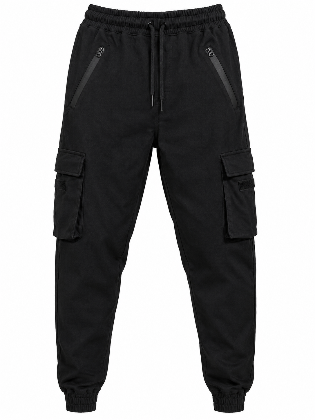 Men’s Black Cotton Cargo Pants