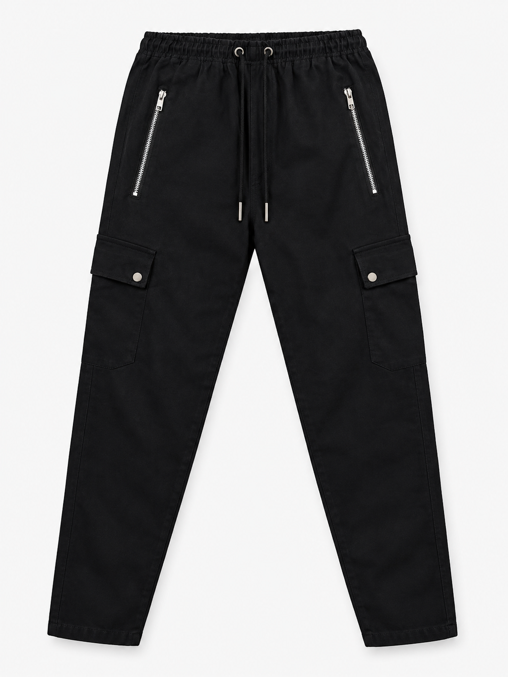 Men’s Black Denim Cargo Pants