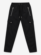 Men’s Black Denim Cargo Pants