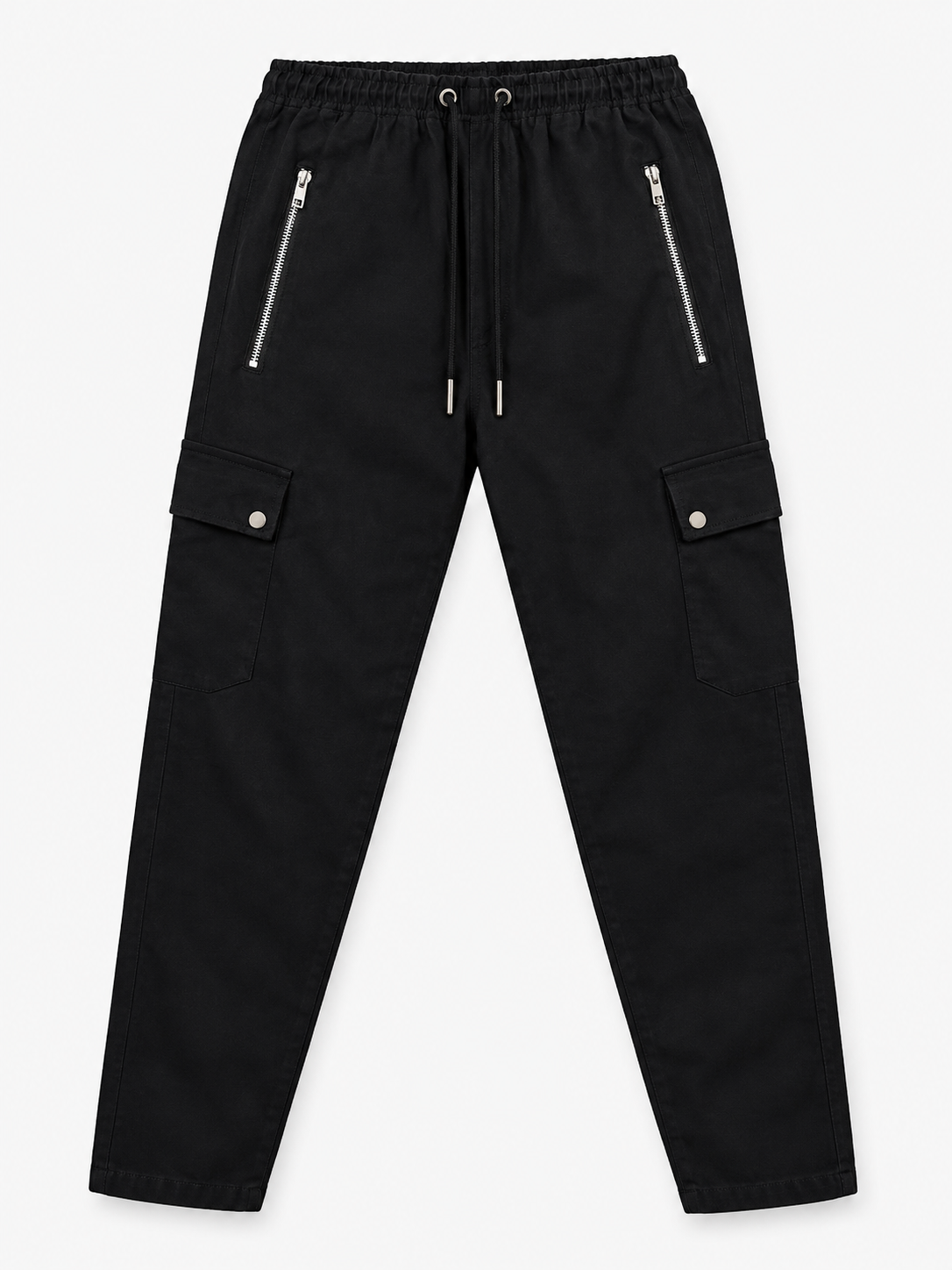 Men’s Black Denim Cargo Pants