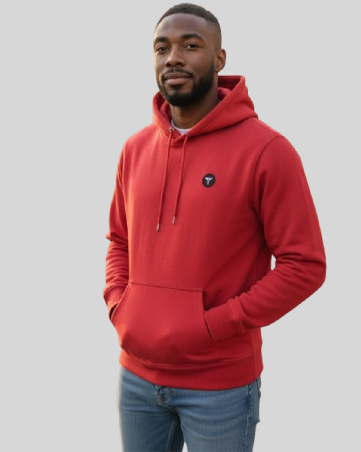 Red Essential Regular Fit Hoodie
