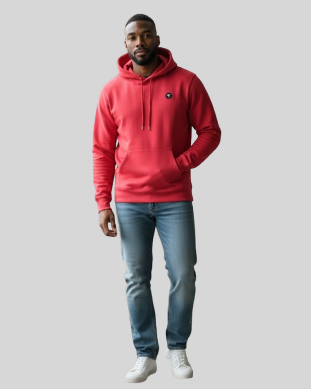 Red Essential Regular Fit Hoodie