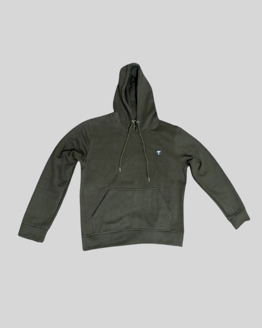 Olive Green Premium Pullover Hoodie with Adjustable Hood & Pocket