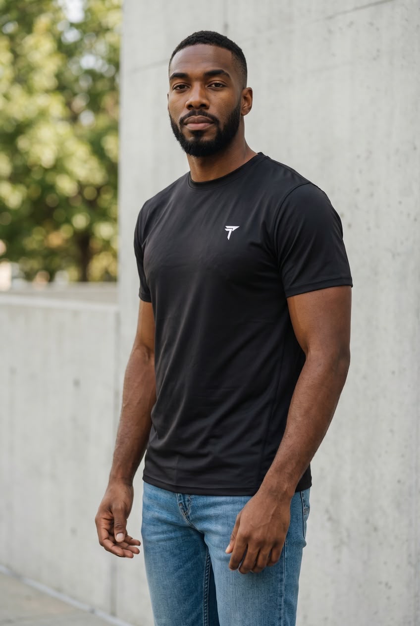 Black Crew Neck T-Shirt
